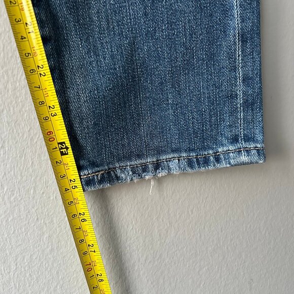 AG Adriano Goldschmied Ex-Boyfriend Slim Jeans Light Wash Denim Size 24R Women’s - Picture 8 of 8